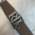 Ralph Lauren Belt 40mm In Brown Sliver Cafskin