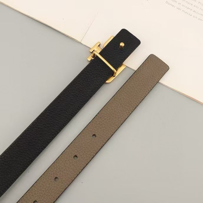 Ralph Lauren Belt 25mm In Brown Cafskin