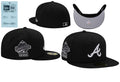 NEW ERA ATLANTA BRAVES WORLD SERIES 1995 BLACK AND WHITE PRIME EDITION 59FIFTY FITTED CAP