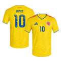 James Rodriguez 10 Colombia National Team 2026 Home Jersey - Yellow, Men