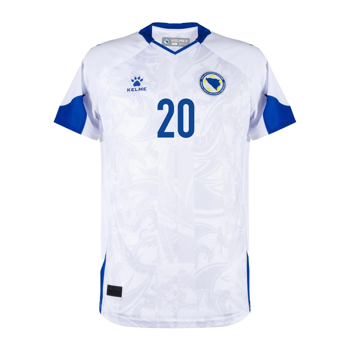 Esmir Bajraktarević 20 Bosnia and Herzegovina 2026 Away Jersey - White, Men