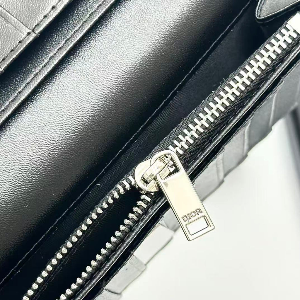 CD Icon Long Bifold Wallet