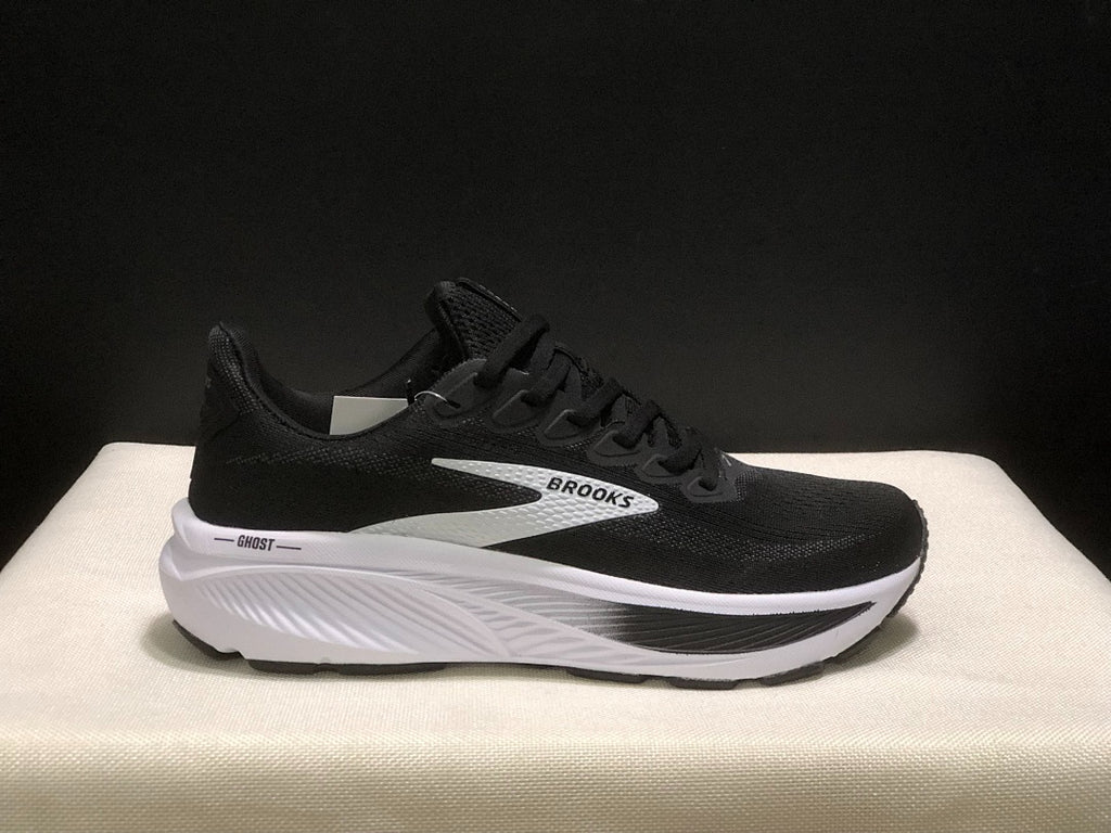 Brooks Ghost 17 Neutral Road Running Shoes Black White