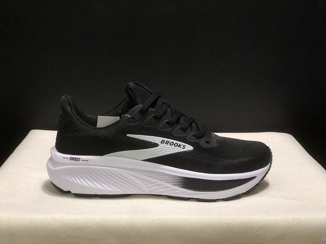 Brooks Ghost 17 Neutral Road Running Shoes Black White