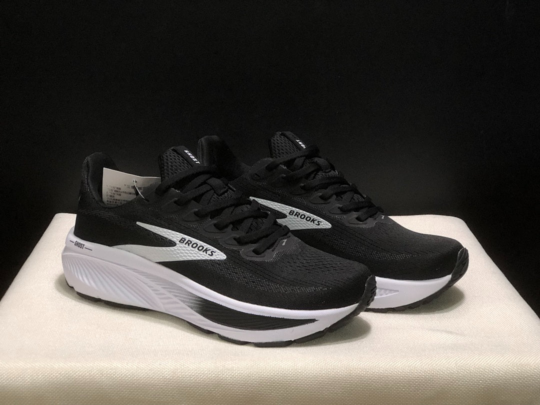 Brooks Ghost 17 Neutral Road Running Shoes Black White