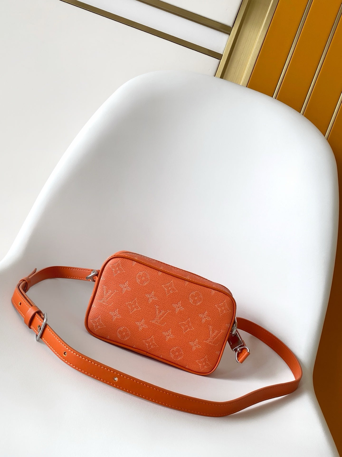 LV Trocadéro Wearable Wallet Orange Monogram Heritage Coated Canvas