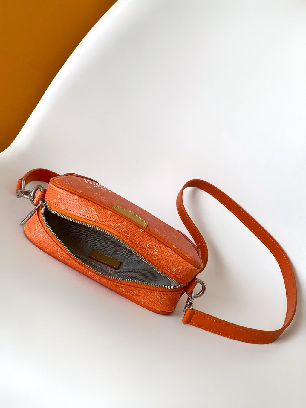 LV Trocadéro Wearable Wallet Orange Monogram Heritage Coated Canvas
