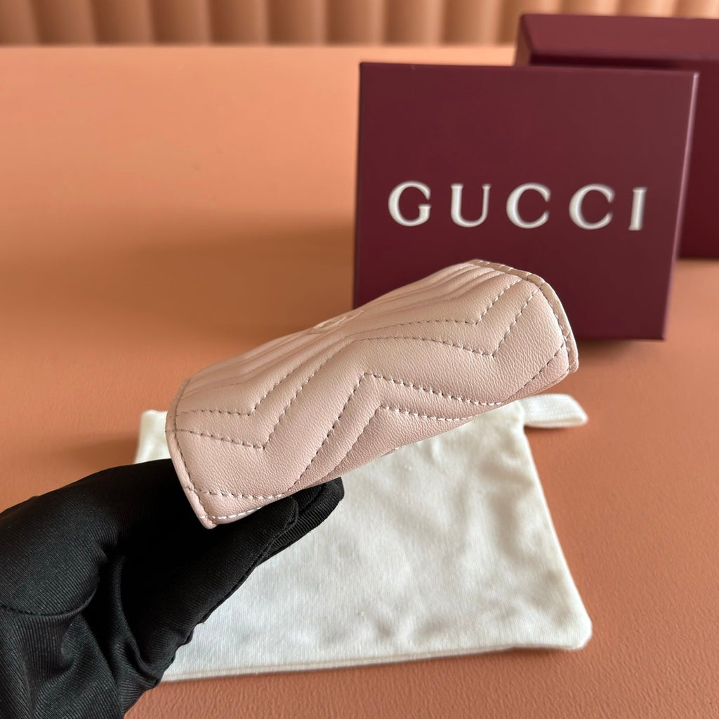 GG Marmont Wallet Light Pink Leather