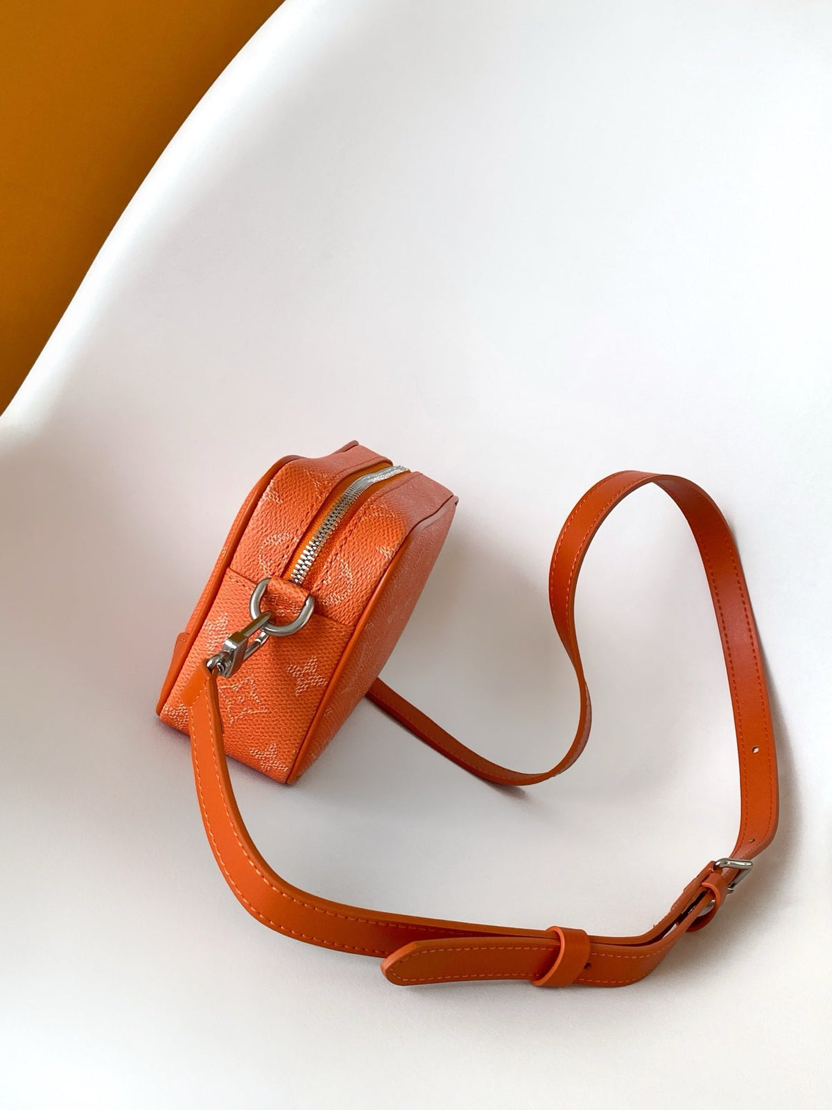 LV Trocadéro Wearable Wallet Orange Monogram Heritage Coated Canvas