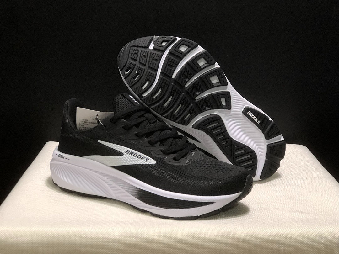 Brooks Ghost 17 Neutral Road Running Shoes Black White