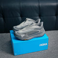 HOKA "Cool Grey" Zip-Up Trail Sneakers