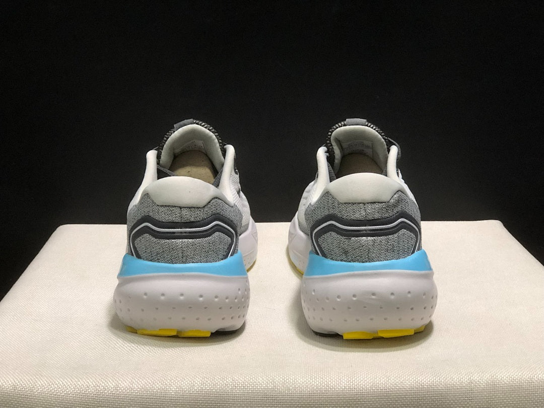 Brooks Glycerin 21 Neutral Road Running Shoes White Grey Blue Yellow