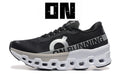 On M Cloudmonster Black/ Frost