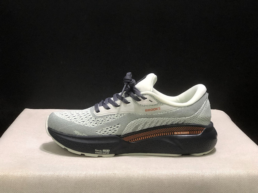 Brooks Adrenaline GTS 24 Support Road Running Shoes Light Grey Dark Navy Copper