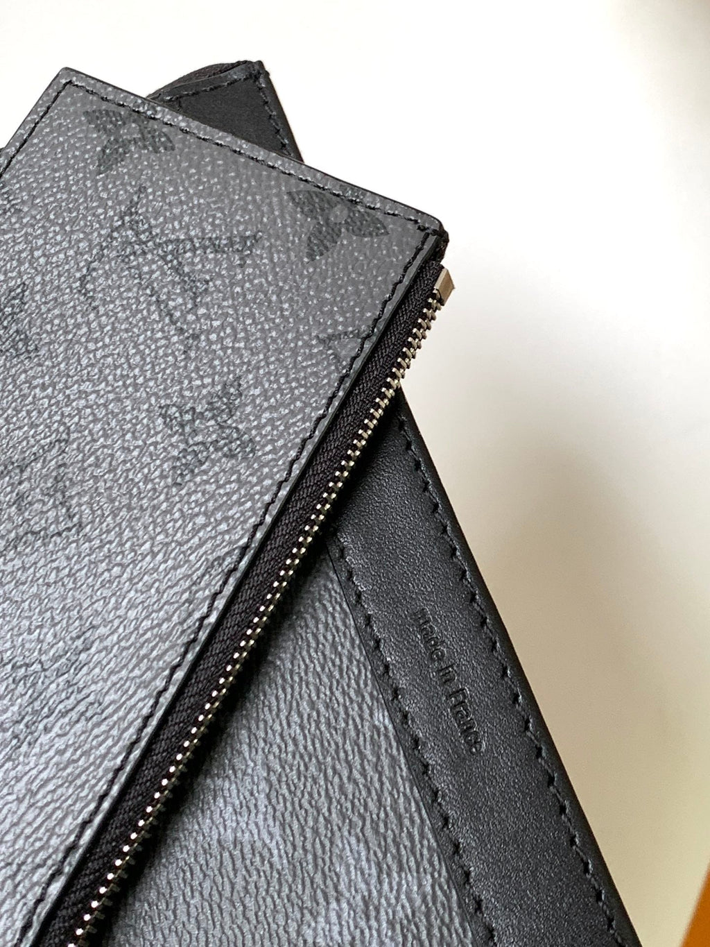 LV Alpha Wearable Wallet Black Grey Monogram Eclipse Canvas And Leather trim