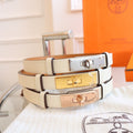 hm kelly belt 18mm white epsom leather
