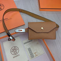 hm kelly belt 18mm with pocket gold calfskin