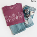 Comfort Colors® Wildflower Shirt Floral Cottagecore Shirt Botanical Shirt Flower Shirt Nature Shirt, Wildflower Tshirt Wild Flower Shirt
