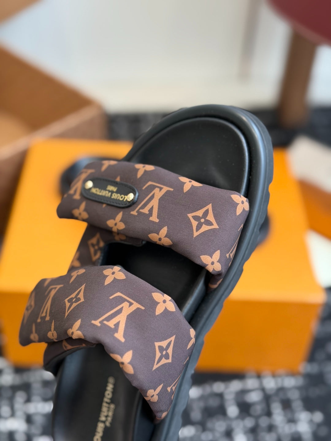 Louis Vuitton Pool Pillow Flat Comfort Mule "Cacao Brown"