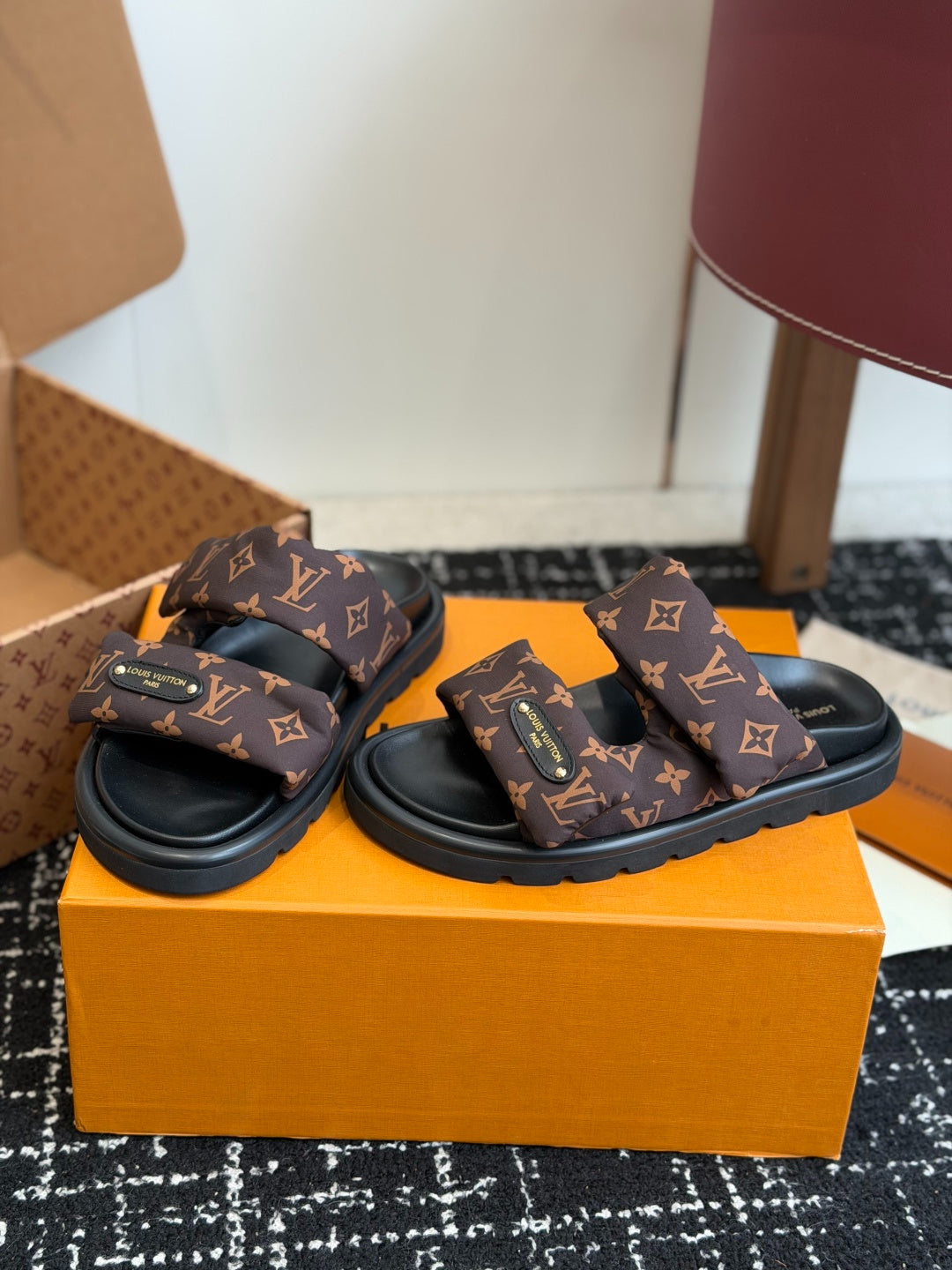 Louis Vuitton Pool Pillow Flat Comfort Mule "Cacao Brown"