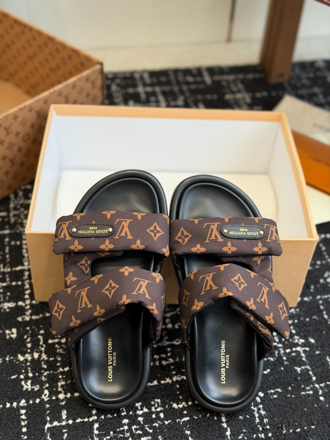Louis Vuitton Pool Pillow Flat Comfort Mule "Cacao Brown"