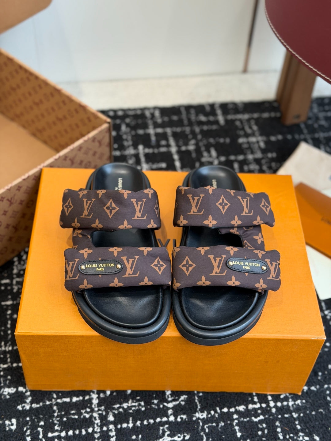 Louis Vuitton Pool Pillow Flat Comfort Mule "Cacao Brown"