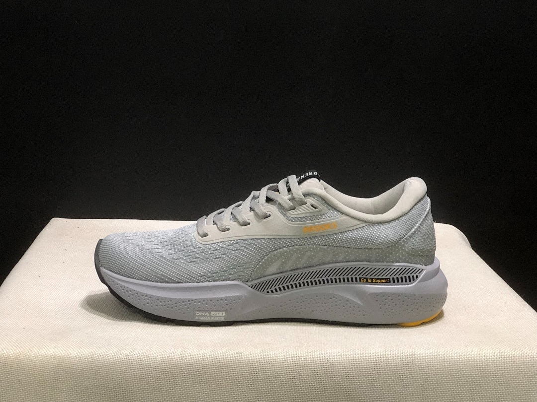 Brooks Adrenaline GTS 24 Support Road Running Shoes Light Grey Yellow