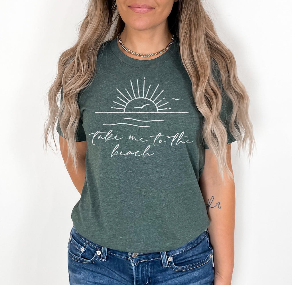 Take Me To The Beach Shirt, Beach Trip Shirts, Family Vacation Tshirts, Summer Vibes Shirt, Beach Party Tshirt, Crewneck, Beach Lover Gift