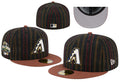 Men's Arizona Diamondbacks New Era Brown Vintage Herringbone 59FIFTY Fitted Hat