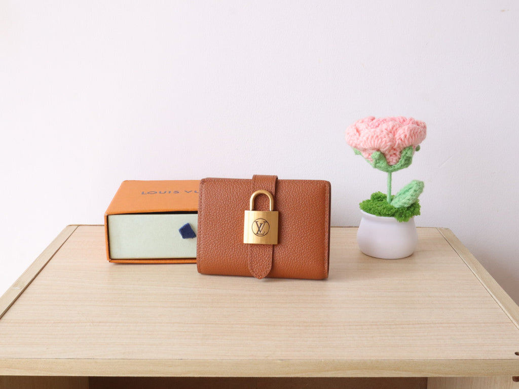 LV Portfoille Locky Wallet Brown in Cowhide 287575