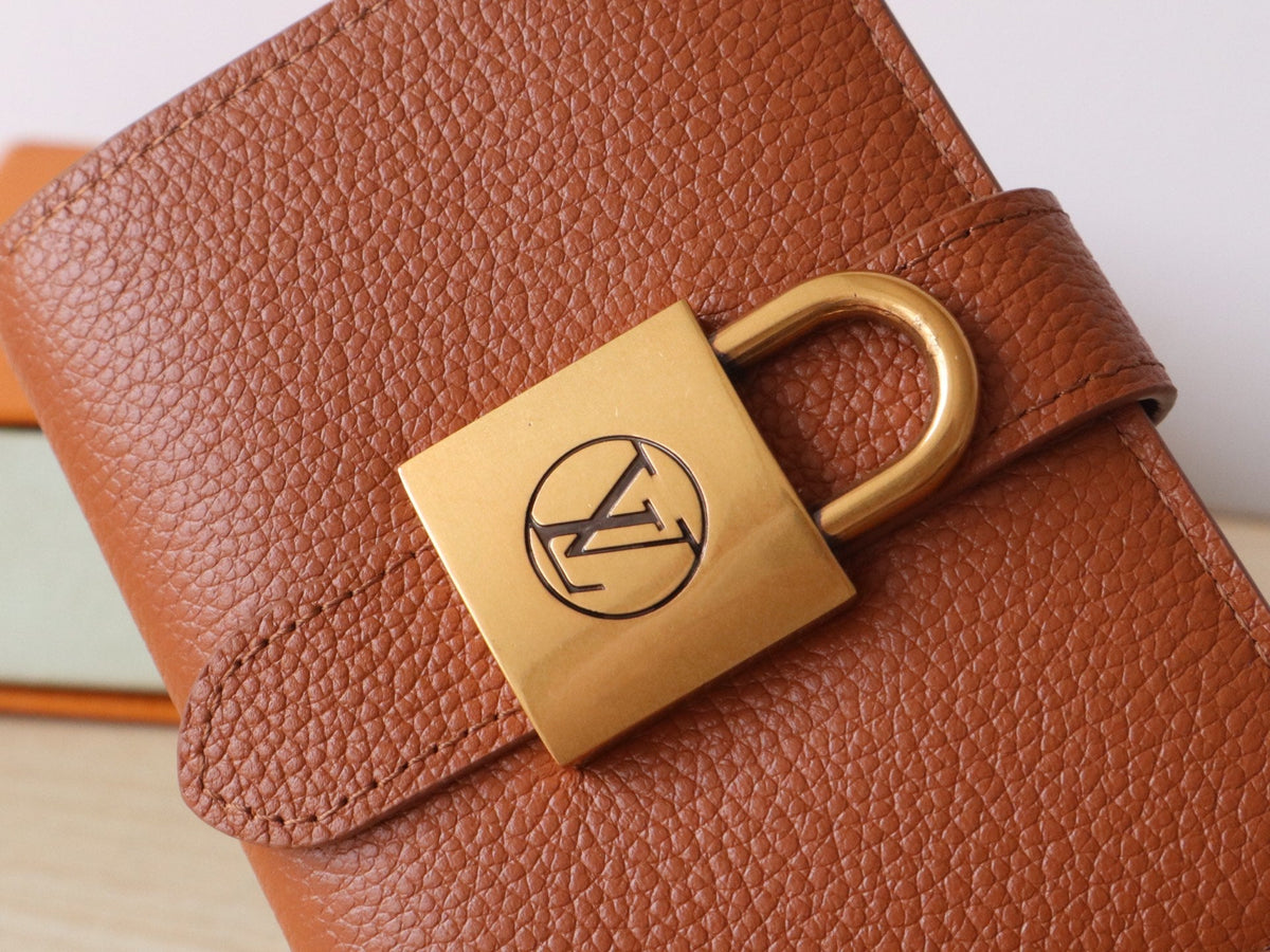 LV Portfoille Locky Wallet Brown in Cowhide 287575