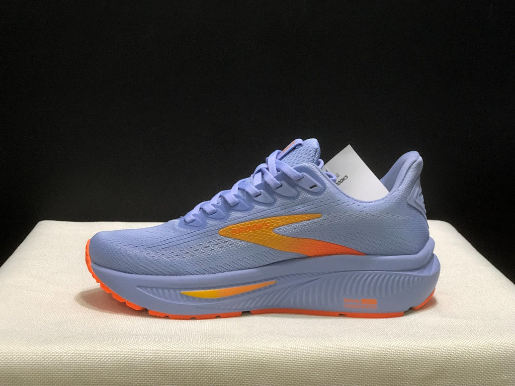 Brooks Ghost 17 Neutral Road Running Shoes Periwinkle Blue Orange