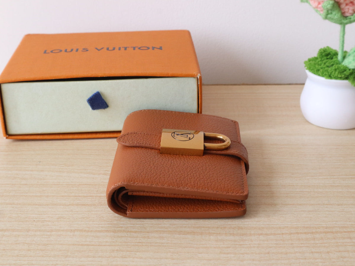 LV Portfoille Locky Wallet Brown in Cowhide 287575
