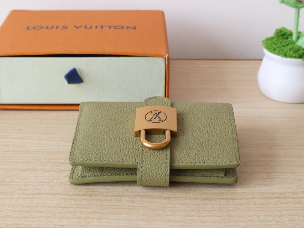 LV Portfoille Locky Wallet Olive Green in Cowhide 287574