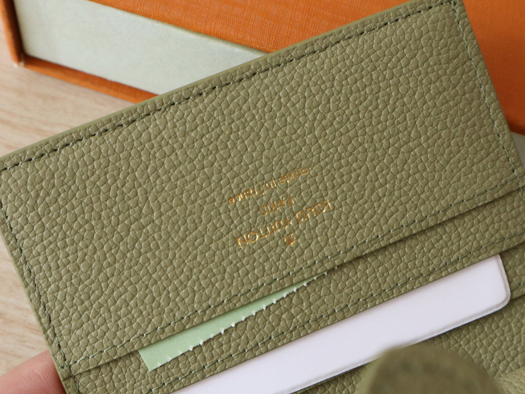LV Portfoille Locky Wallet Olive Green in Cowhide 287574