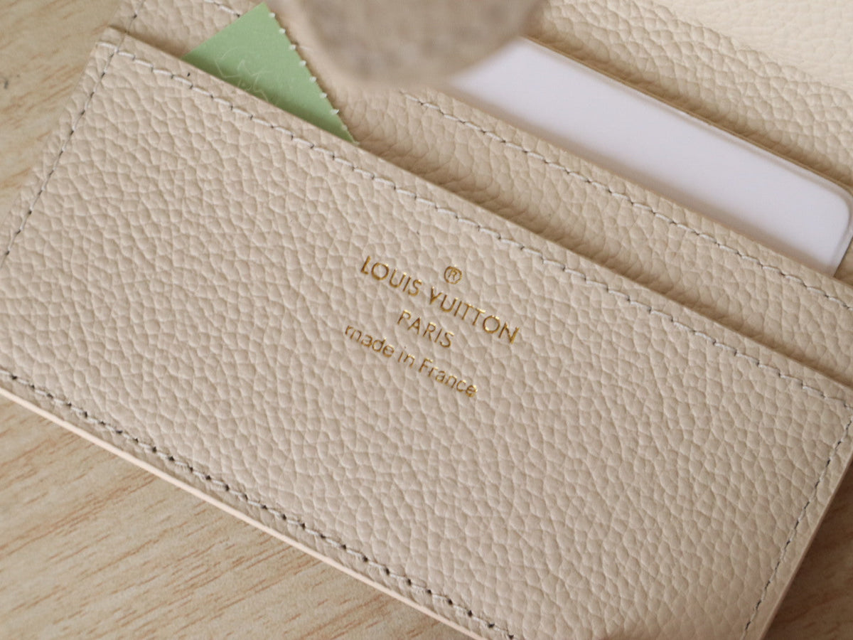 LV Portfoille Locky Wallet Cream in Cowhide 287573