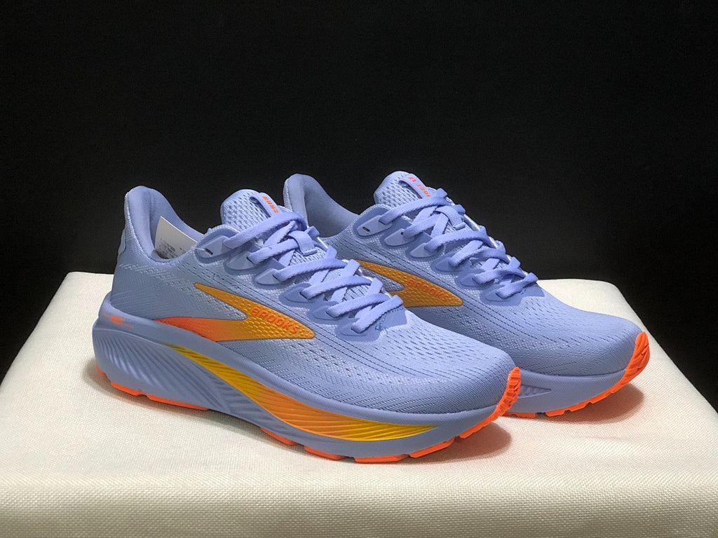 Brooks Ghost 17 Neutral Road Running Shoes Periwinkle Blue Orange