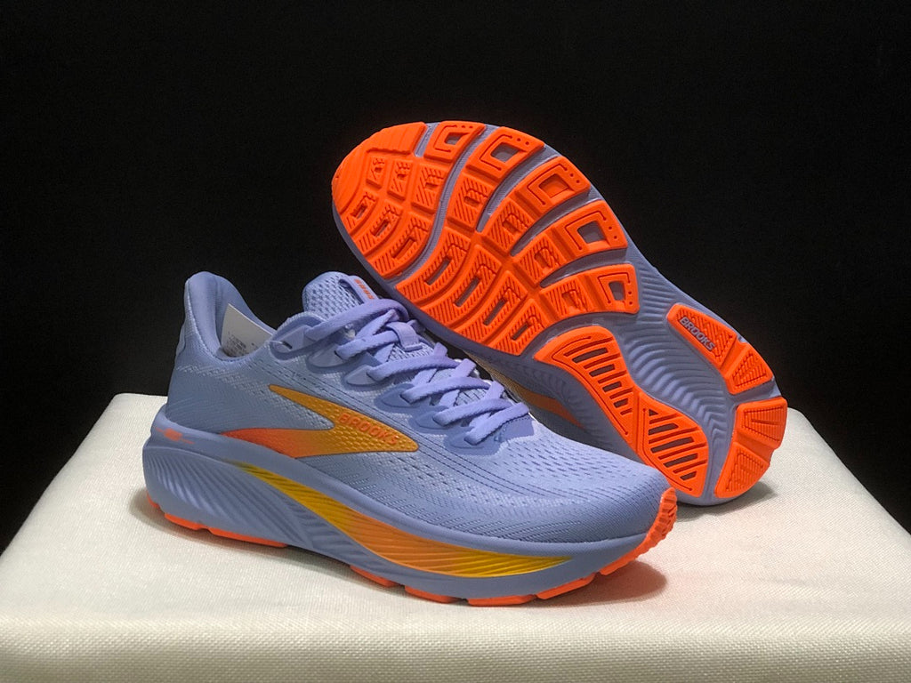 Brooks Ghost 17 Neutral Road Running Shoes Periwinkle Blue Orange