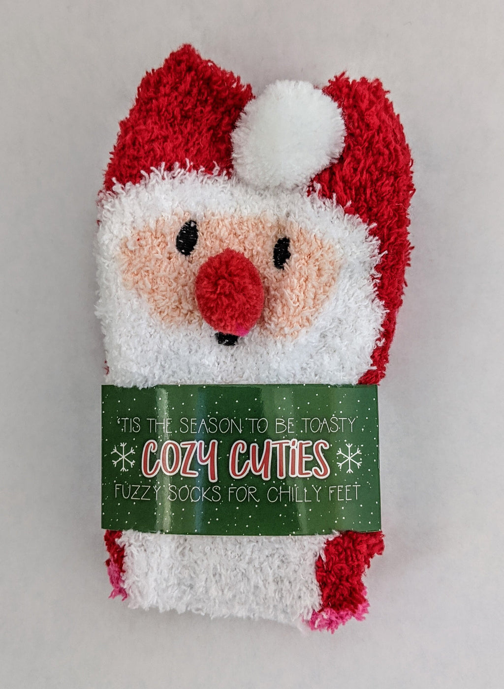 Holiday Fluffy Cozy Fuzzy Socks are back!!!  Santa, Snowman or Reindeer choices