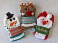 Holiday Fluffy Cozy Fuzzy Socks are back!!!  Santa, Snowman or Reindeer choices