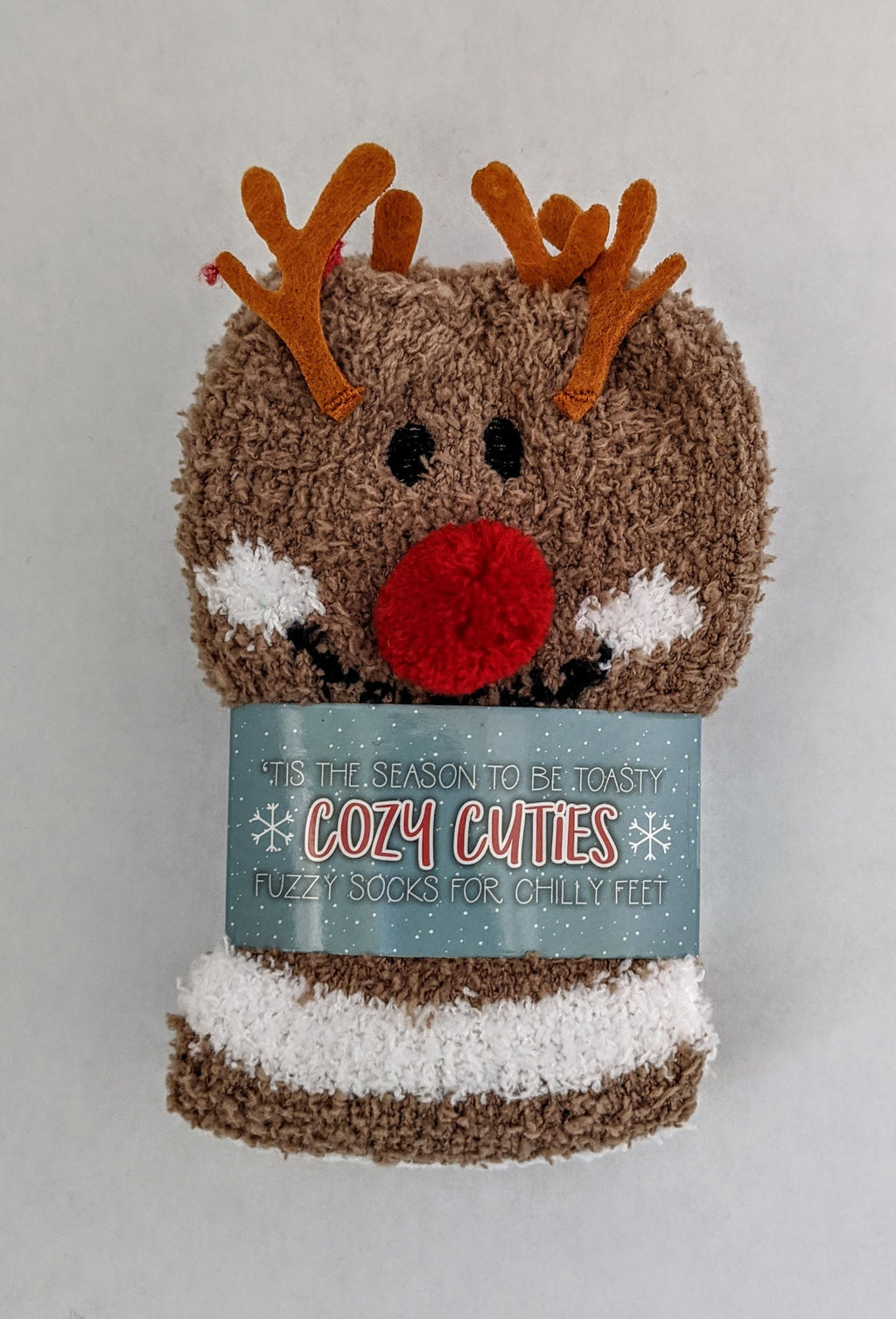 Holiday Fluffy Cozy Fuzzy Socks are back!!!  Santa, Snowman or Reindeer choices