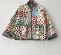 Patchwork Quilted Jackets Cotton Floral Bohemian Style Fall Winter Jacket Coat Streetwear Boho Quilted Reversible Jacket for Women #08