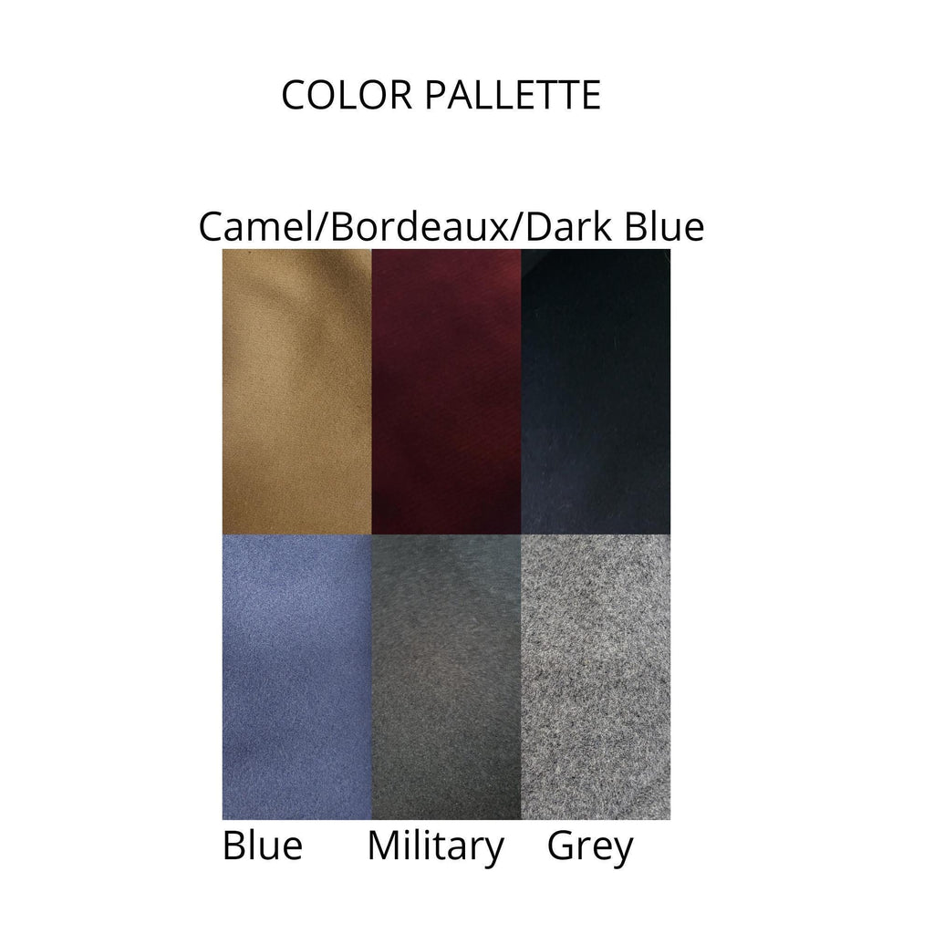 Grey Hooded Wool Winter Coat for Women, Princesss Midi Overcoat, Plus Size Winter Outerwear, Single Breasted Hooded Coat with Pockets