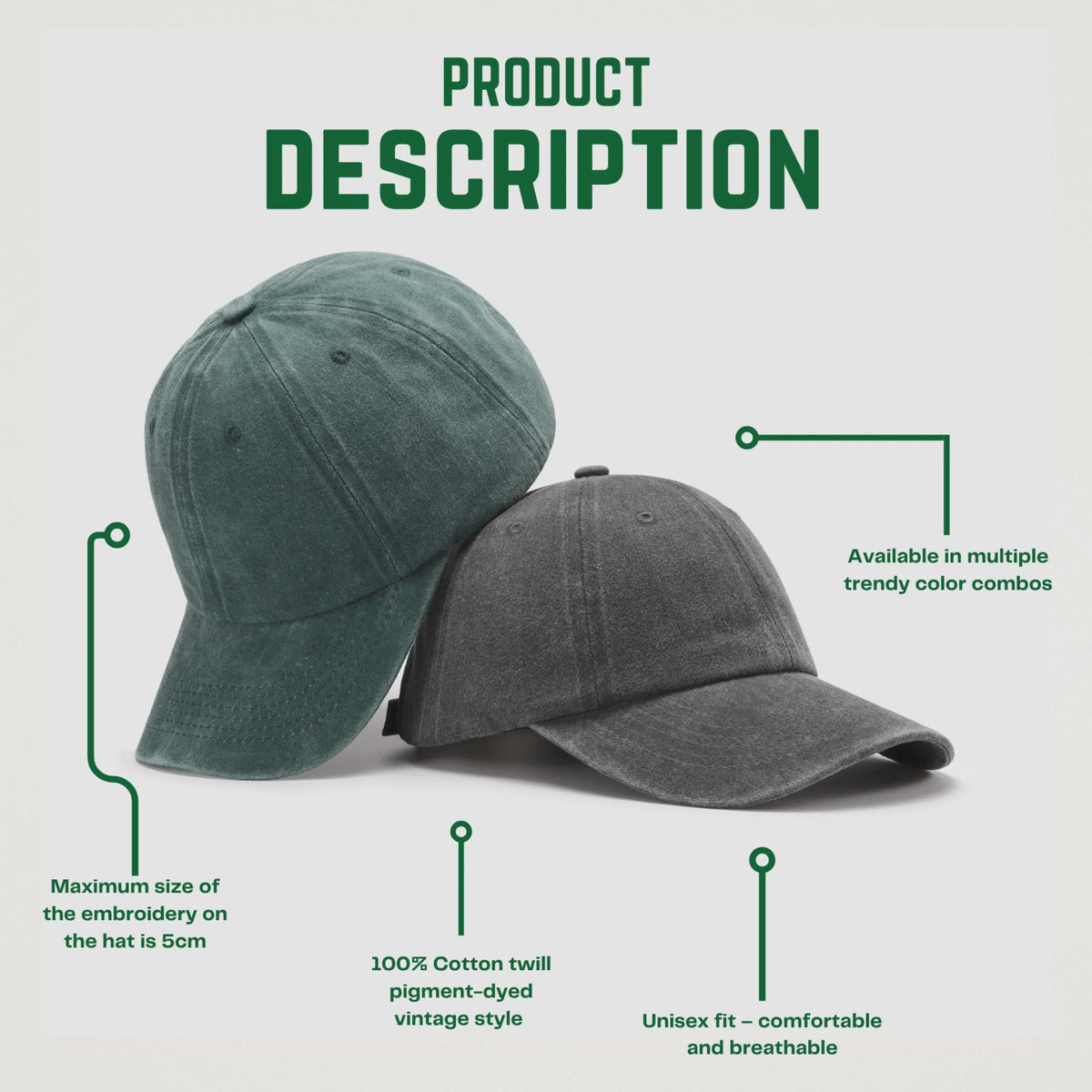 Sarcastic Christmas Phrase Baseball Caps, Gen Z Washed Cotton Hats