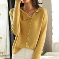 Elegant Knitted Cardigan for Women | Button-Up Autumn Winter Sweater