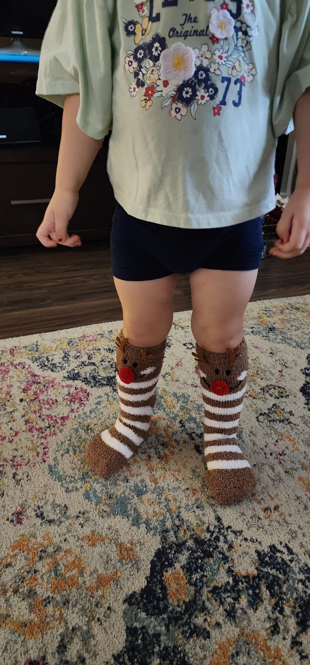 Holiday Fluffy Cozy Fuzzy Socks are back!!!  Santa, Snowman or Reindeer choices