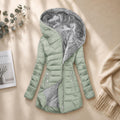 Women's Hooded Winter Puffer Coat Warm Quilted Long Parka Jacket