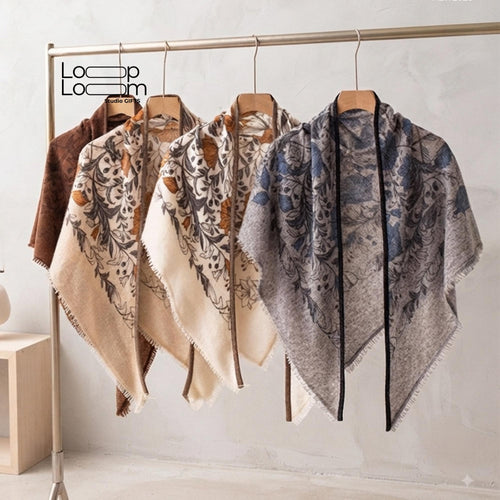 100% Pure Cashmere Shawl for Women, Soft Equestrian Fall Wrap, Elegant Quiet Luxury Autumn Accessory, Gift for Her, Lightweight Winter Shawl