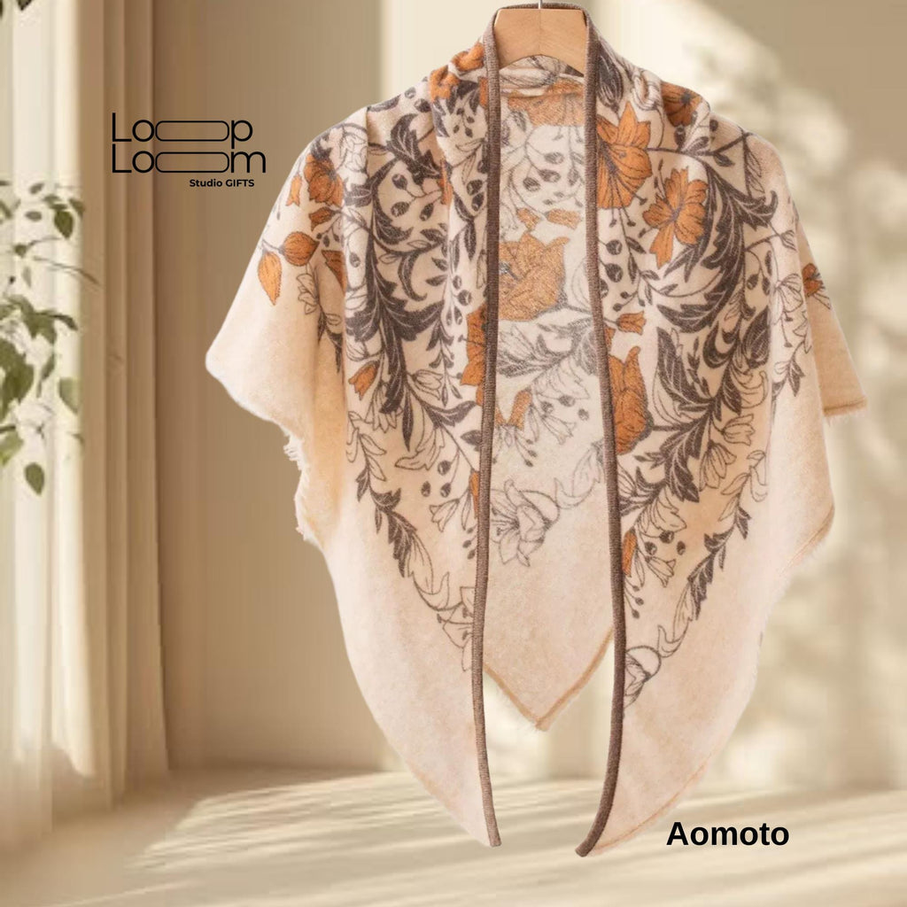 100% Pure Cashmere Shawl for Women, Soft Equestrian Fall Wrap, Elegant Quiet Luxury Autumn Accessory, Gift for Her, Lightweight Winter Shawl