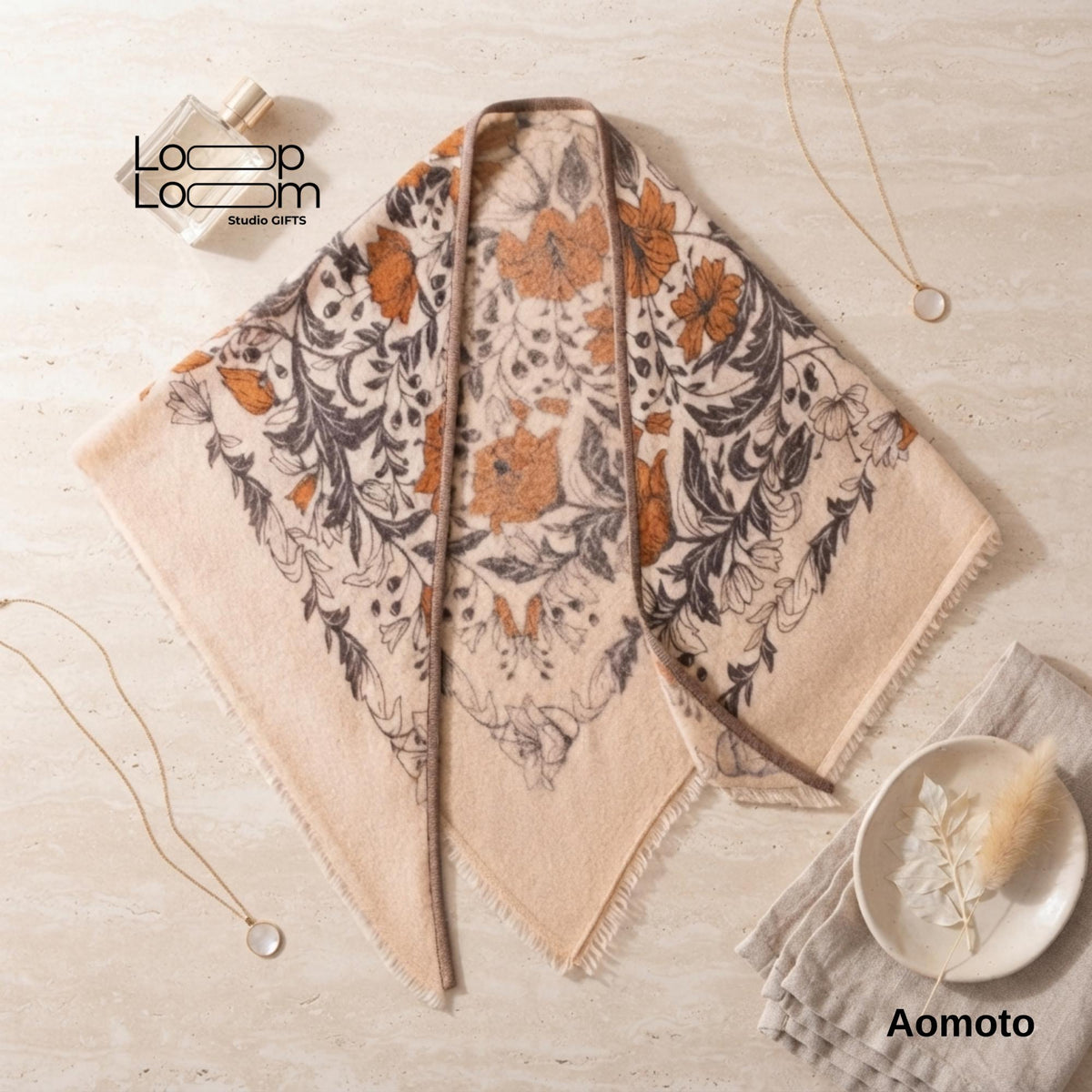 100% Pure Cashmere Shawl for Women, Soft Equestrian Fall Wrap, Elegant Quiet Luxury Autumn Accessory, Gift for Her, Lightweight Winter Shawl